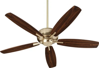 Ventilador de techo interior Quorum International 7052 Brass Breeze 52" 5 aspas Foto 1 de 4