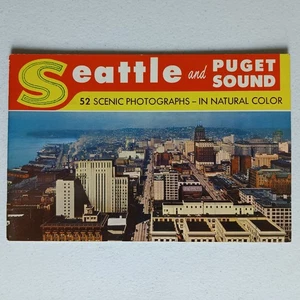 Seattle WA Washington and Puget Sound Photo Book Vintage Cars Signs Ships Trucks - Picture 1 of 16