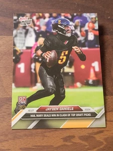 2024 Topps Now Jayden Daniels RC Rookie #11 Hail Mary - Bild 1 von 2
