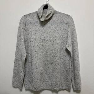 CHARTER CLUB Women’s  Large 100% Cashmere Sweater Luxury Turtleneck Top EUC - Picture 1 of 8