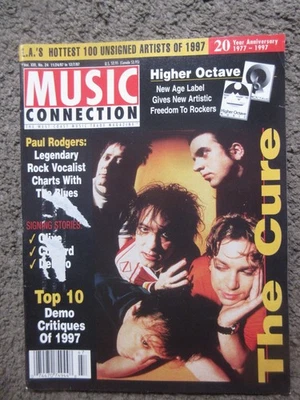 MUSIC CONNECTION NOV. 1997 THE CURE/ROBERT SMITH INTERVIEW VG+ OOP MAGAZINE - Image 1 of 4