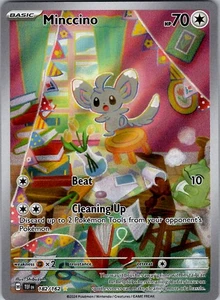 Minccino Illustration Rare SV05: Temporal Forces 182/162 NM Holo - Picture 1 of 2