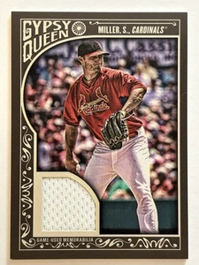 Shelby Miller 2016 Topps Gypsy Queen (SP, MEM) Relic Card #GQR-SMI Cardinals - Picture 1 of 2