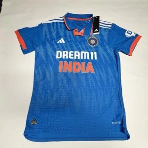 Adidas Indien Cricket JE0098 Authentic #24 Richard Trikot Orange Blau Neu mit Etikett. (721) - Bild 1 von 19