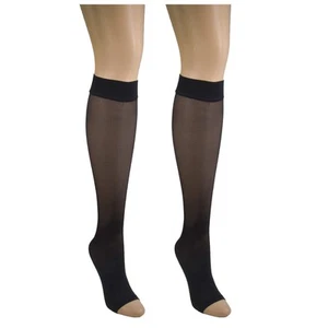 Sheer Compression Stockings for Women, 8-15 mmHg Support, Light , Knee High, ... - Picture 1 of 6