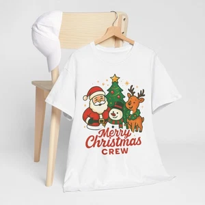 Christmas Crew Unisex Heavy Cotton Tee, Holiday Gift Shirt, Festlich [...] - Bild 1 von 22
