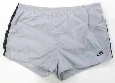 Rare VTG NIKE Sportswear Spell Out Swoosh Two Tone Shorts 70s 80s Orange Tag XL - Image 1 of 4