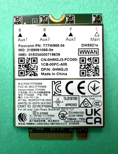 Dell WWAN DW5821e T77W968.04 LTE 4G 1Gbps 0HMGJ3 Dell Latitude 5420 Nowy - Zdjęcie 1 z 4