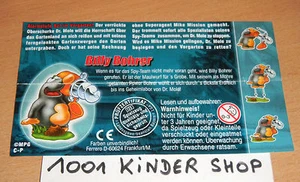 KINDER C-P MISSION MAULWURF BILLY BOHRER BPZ (D) - Photo 1/1