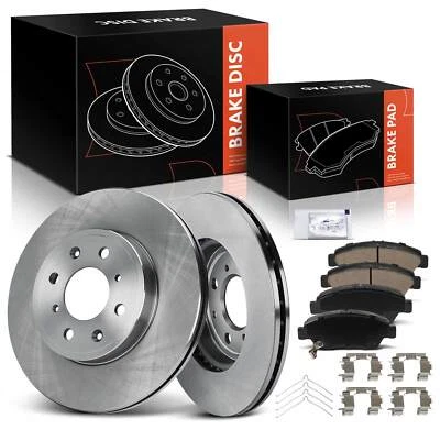 6x Rotor de disco de freno delantero y pastillas de freno de cerámica para Honda Fit 2015-2020 DOHC 1,5 L Foto 1 de 4