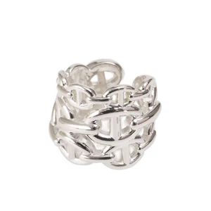 HERMES Ring Chaine D'ancre Enchainee GM silver925 H109506B Silver - Picture 1 of 11