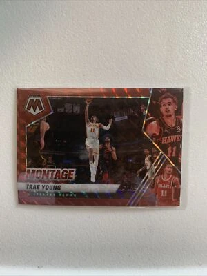 2020-21 PANINI MOSAIC MONTAGE Red PRIZM #29 TRAE YOUNG - Image 1 of 3