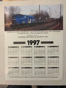 1997 Conrail Historical Society Calendar GG1 4800 Old Rivets - Picture 1 of 4