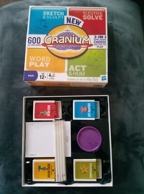 Vintage Cranium 3 In 1 Game Board Age 16+ Hasbro Usable Clay 2009 - Image 1 of 4