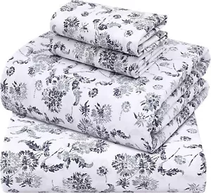New- 100% Cotton Sheets - Cooling & Crisp California King Percale Sheet Set - Picture 1 of 5