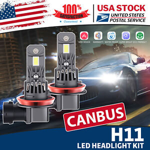 CANBUS H11 LED Headlight High/low/Fog Beam Bulbs W/ Fan CANBUS For Nissan Juke