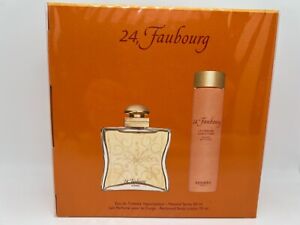 24 FAUBOURG by HERMES PARIS 2 PIECES GIFT SET: 1.6 EDT Spray + 2.5 Body Lotion