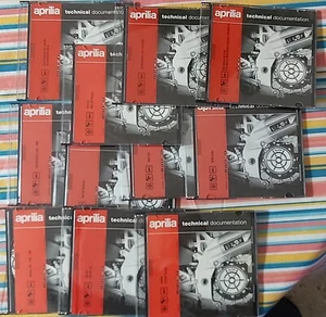 MOTO SCOOTER APRILIA TUONO SCARABEO CD ORIGINALI SHOP MANUAL X14 OFFICINA - Foto 1 di 9