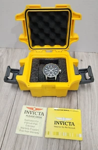 Invicta Herrenuhr S1 Rally Chronograph schwarz-silbernes Ziffernblatt graues Armband 16017 - Bild 1 von 11
