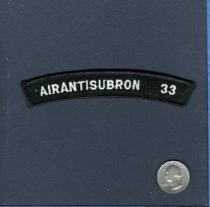 VS-33 SCREWBIRDS S-3 VIKING Enlisted Uniform Antisubmarine Squadron Rocker Patch - Picture 1 of 1