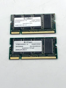 2 PACK Infineon HYS64D32020GDL-7-B SDRAM Memory (PC2100) - Picture 1 of 1