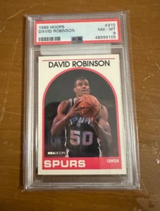 1989 Hoops Basketball David Robinson Card #310 PSA 8 - Picture 1 of 2