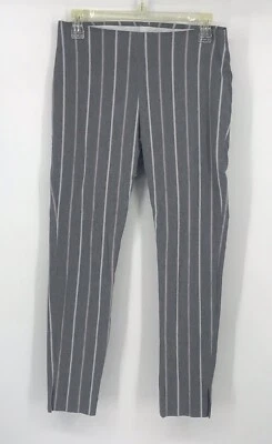 Pantalones Calvin Klein elásticos gris rosa a rayas para mujer talla pequeña Foto 1 de 4