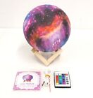 LED Galaxy Lamp 3D Star Moon Night Light 7.1 inch 16 Colors Changing with Remote