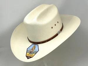 STETSON HAYWOOD 10X SHANTUNG STRAW COWBOY WESTERN HAT - Picture 1 of 3