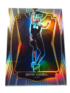 2020-21 Panini Select Devin Vassell RC Silver Prizm #179 Spurs