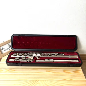 YAMAHA Flute YFL-211 Silver Plating with Hard Case Used - Picture 1 of 10