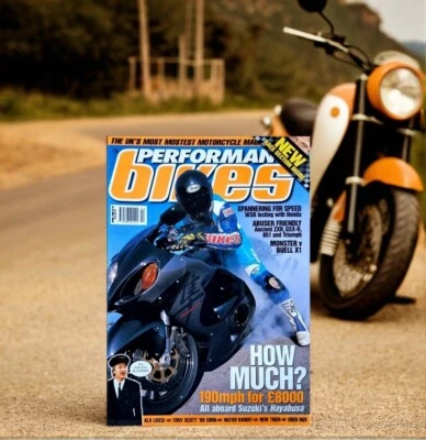 PERFORMANCE BIKES MAGAZINE April 1999 MONSTER V BUELL 190 MPH Edition VINTAGE VG - Image 1 of 2