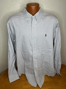 Camisa Polo Para Hombre de Ralph Lauren Ajuste Personalizado L/S Botón Frontal XL Extra Grande - Imagen 1 de 5
