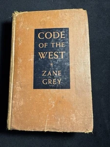 Antique Zane Grey CODE OF THE WEST 1st Edition 1934 Cincinnati Public Library - Picture 1 of 13