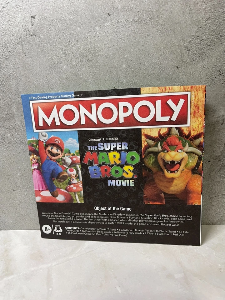 Película Monopoly Super Mario Bros 2023 - Instrucciones de repuesto Foto 1 de 1