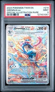 2024 Pokemon Twilight Masquerade Greninja EX #214 PSA 9 - Bild 1 von 3