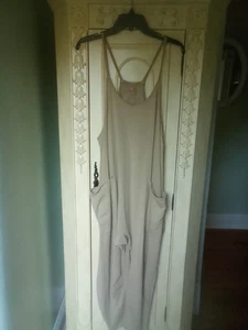 Free People Movement Tan Hot Shot Strampler Jumpsuit Boho Oversized S - Bild 1 von 5