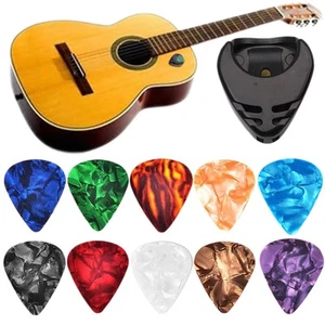 Paquete a granel de 10 piezas selecciones de guitarra a granel multicolor con soporte para selección - Imagen 1 de 12