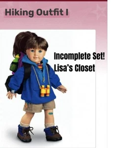 Incomplete Set! 1998 American Girl Doll Hiking Outfit I *No Doll Purple Backpack - Picture 1 of 9