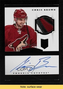2013-14 Panini Dominion Black 1/1 Chris Brown RPA Rookie Patch Auto RC READ 4ry - Picture 1 of 3