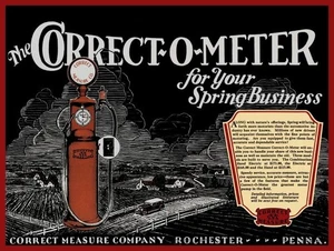 1929 Misura Corretta Corretta O Meter Nuova Insegna Pompa Gas Metallo: 9x12" Spedizione Gratuita - Foto 1 di 1