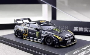 MC 1:64 Scale Black GTR R35 LB Monster Widebody Sports Diecast Display Model Toy - Bild 1 von 10