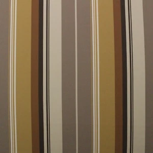 OUTDURA SIGNAL JAVA BROWN BEIGE CANVAS STRIPE OUTDOOR INDOOR FABRIC 5 YARDS 54"W - Picture 1 of 5