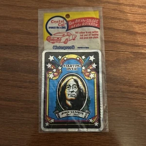 JOHN LENNON CRYSTAL CAL GENUINE AUTHENTIC VINTAGE RARE STICKER NEW NEVER OPENED - Picture 1 of 2