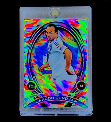LANDON DONOVAN SILVER PRIZM REFRACTOR RARE HOLO Chrome Non Auto - WAVE - Image 1 of 4