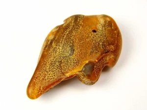 Amuleto colgante ámbar báltico con agujero piedra natural marrón piedra preciosa 1051 - Imagen 1 de 14