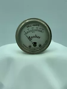 RARE VINTAGE Lundquist Tool & Mfg. Co Mill Amps D.C. Yankee Meter Gauge - Bild 1 von 3