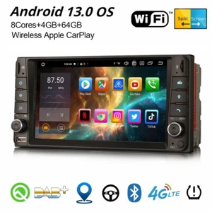 64GB Android 13 DAB+ Autoradio Navi Carplay Wifi Toyota RAV4 Corolla Hilux Prado - Bild 1 von 20