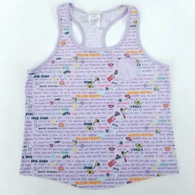 Total Girl Kids Girls sz XL Pillow Fight Light Purple Racerback Tank Top - Image 1 of 4