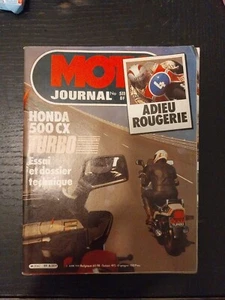 MOTO JOURNAL 511 Essai HONDA CX 500 Turbo CBX 1000 Turbo Michel ROUGERIE 1981 - Picture 1 of 3